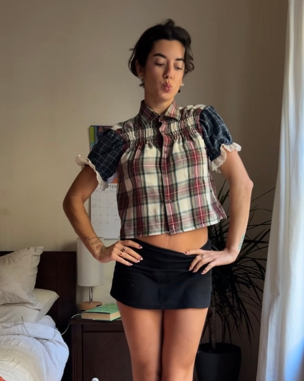 The Cute One - Upcycled Men's Button Up