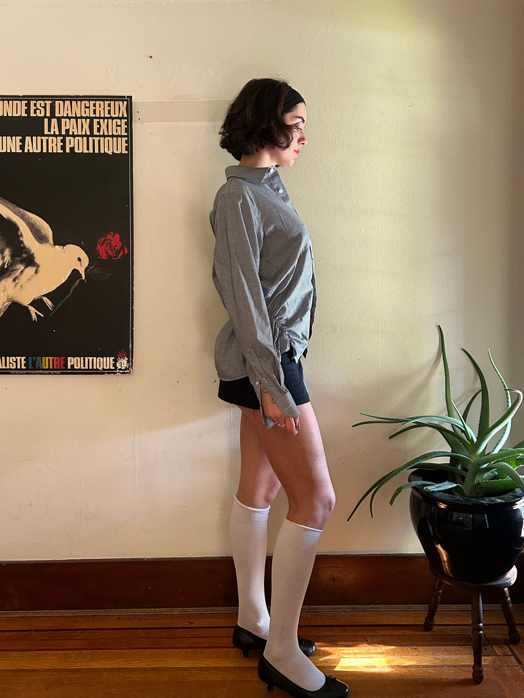 The Checkered One - Upcycled Men's Button Up