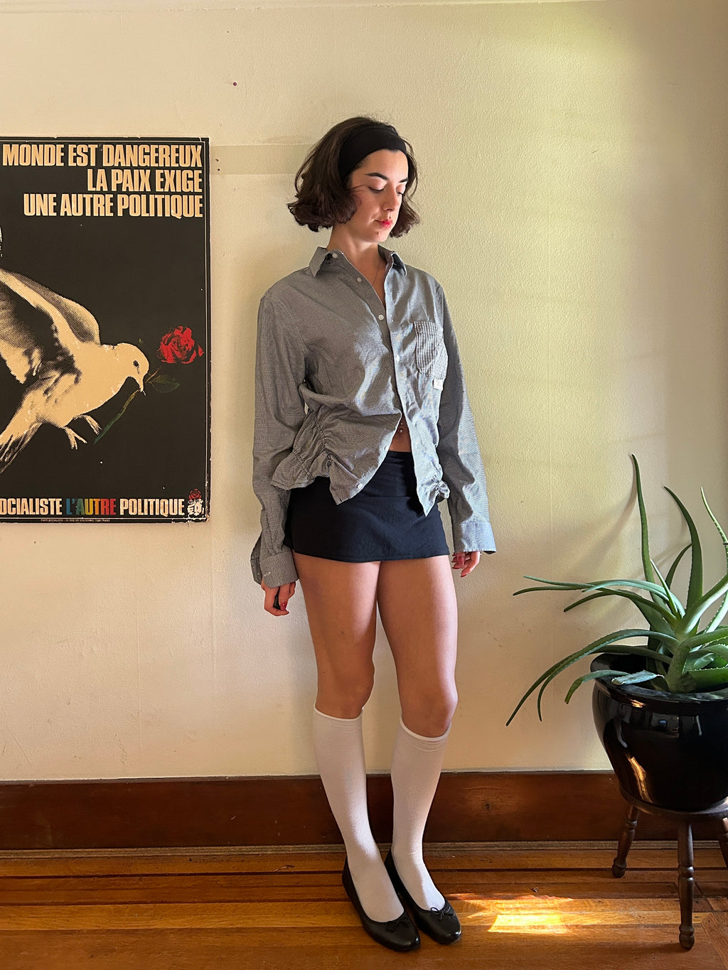 The Checkered One - Upcycled Men's Button Up