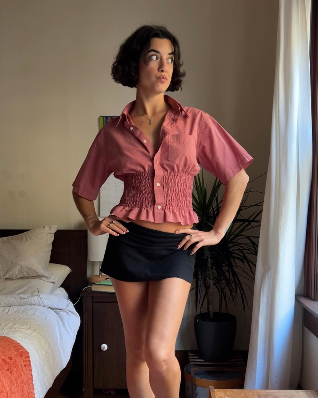 The Snatched One - Upcycled Men's Button Up