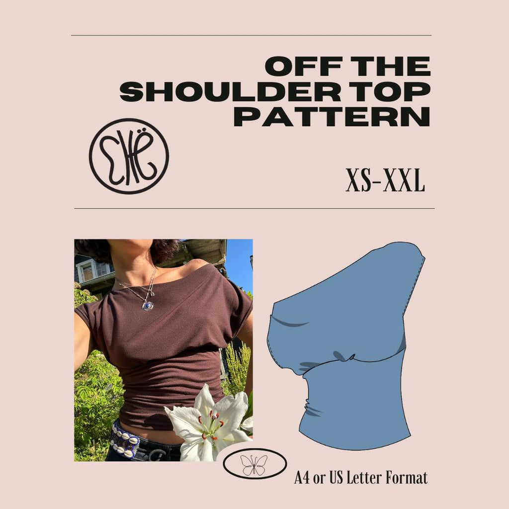 Off The Shoulder Formal Top XS - XXL - (pdf Download)