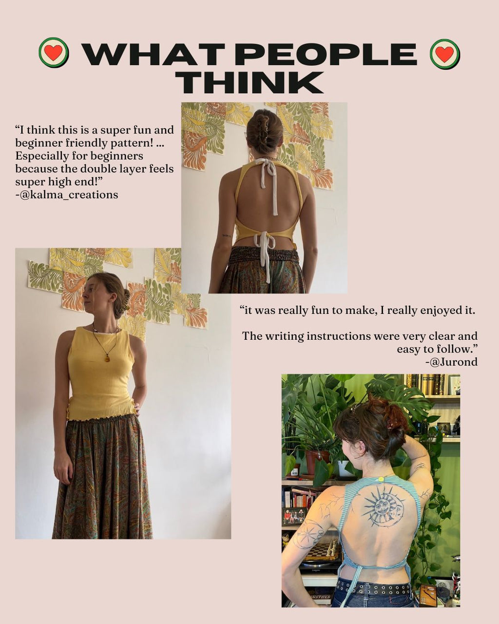 Backless Tank Top Sewing Pattern - XS-XXL - DIY instructions (pdf Download)