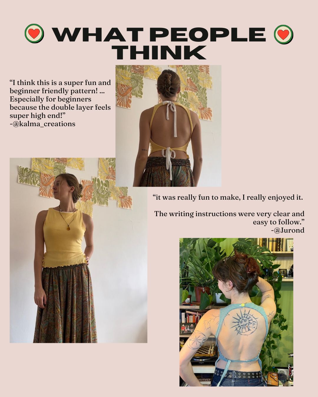 Backless Tank Top Sewing Pattern - XS-XXL - DIY instructions (pdf Download)