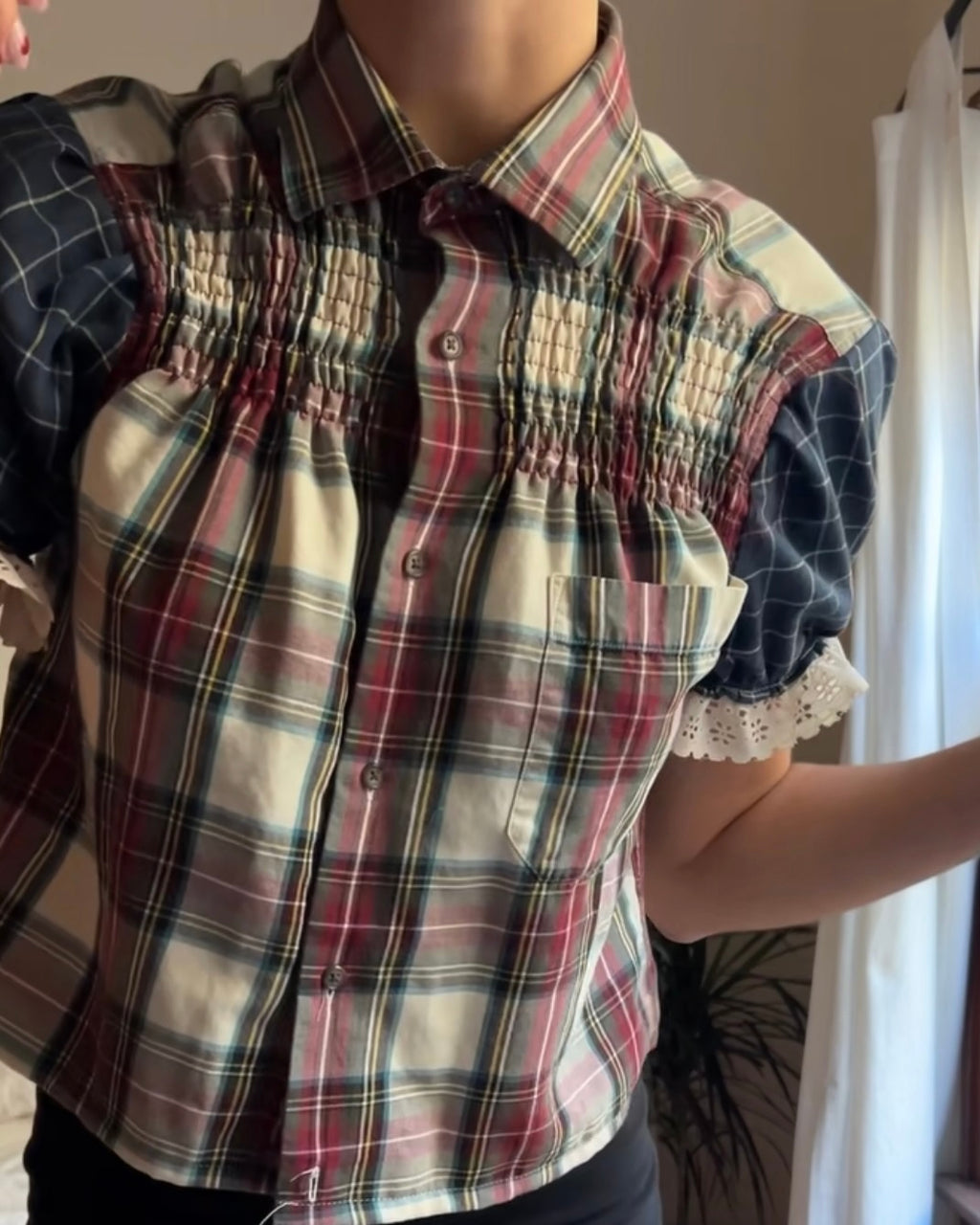 The Cute One - Upcycled Men's Button Up