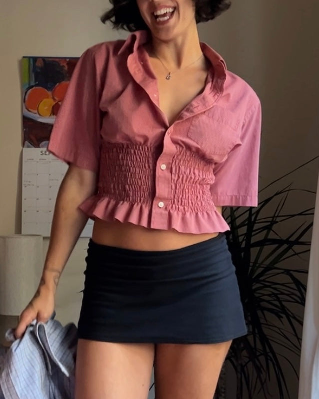 The Snatched One - Upcycled Men's Button Up