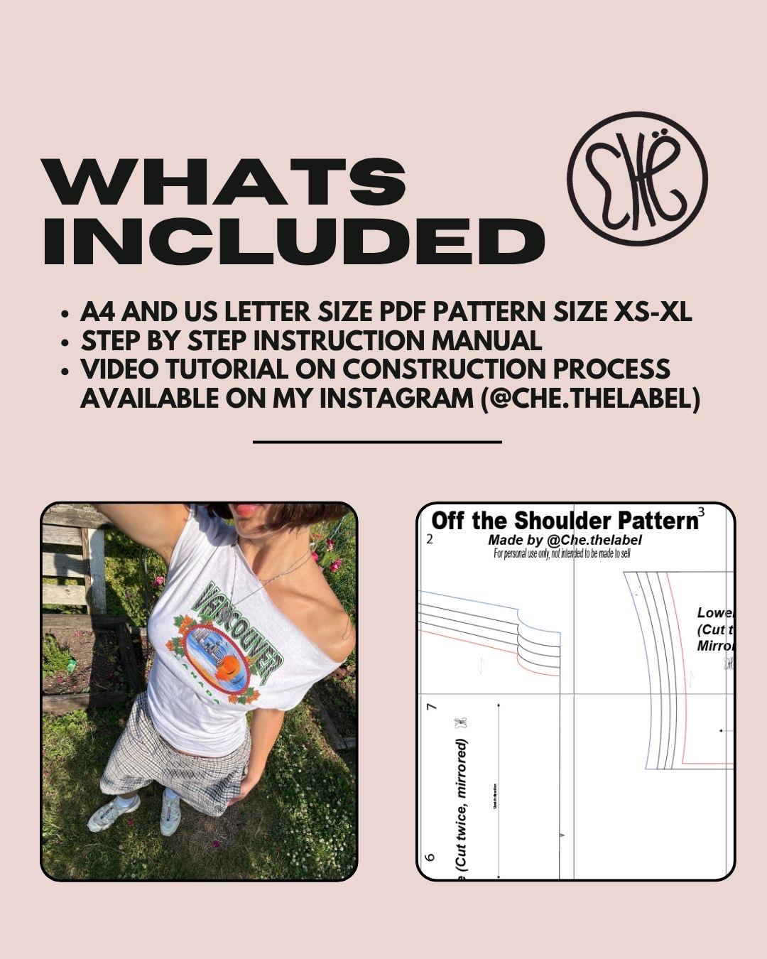 Off The Shoulder Formal Top XS - XXL - (pdf Download)