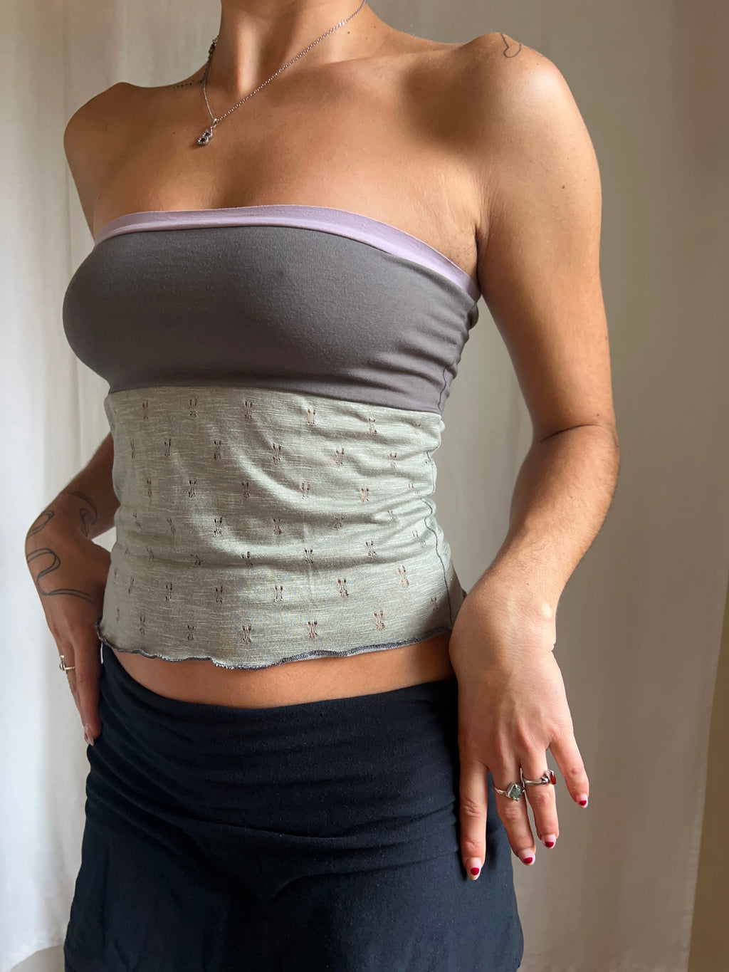 Three Tone Tube Top